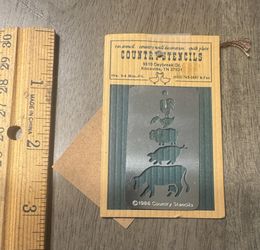 Country Stencils tin stencil - 1986 - NEW 