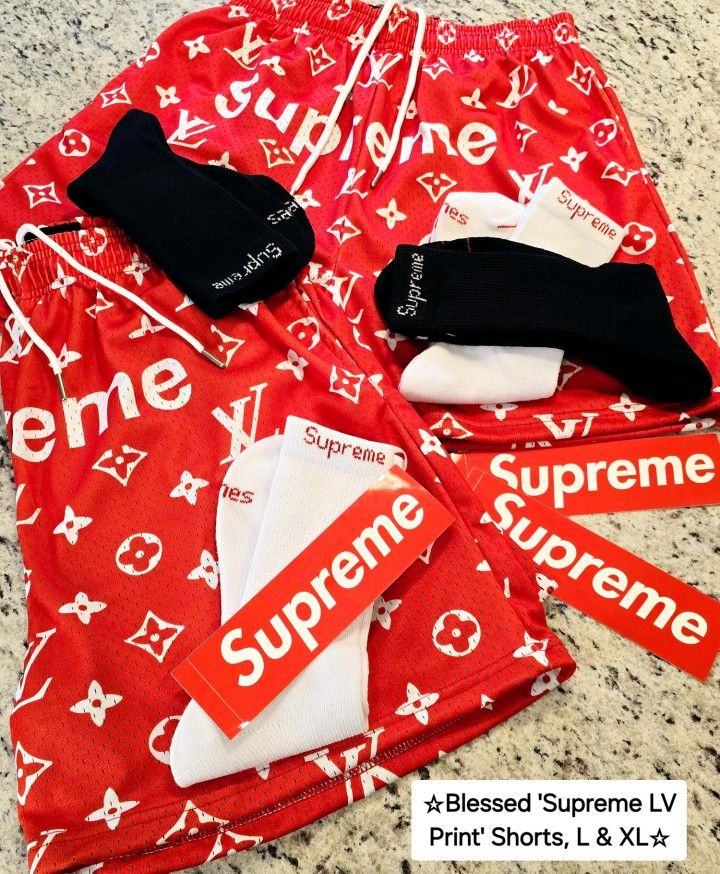 Supreme Blessed Brand "Supreme LV Print"_Size Large & X-Large *Brand New*