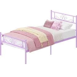 Twin Purple Bes Frame