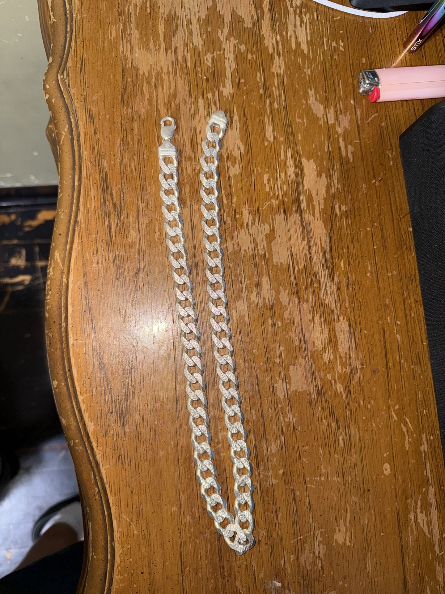 Real 925 Silver Cuban Link Chain
