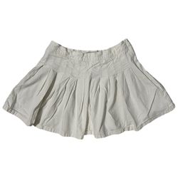 Urban Outfitters White Pleated Mini Skirt size small