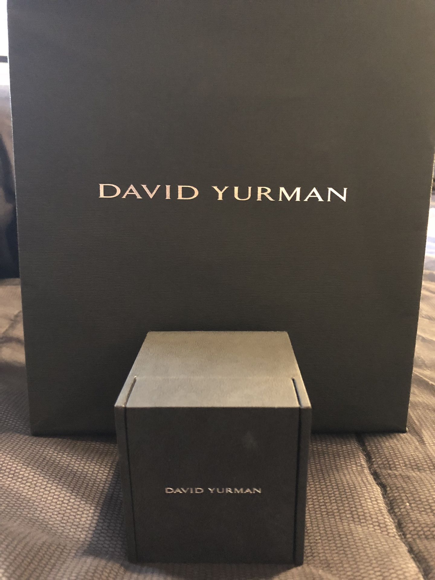 David Yurman bag and ring box