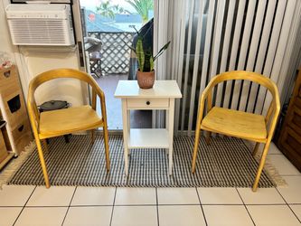 Wooden side table