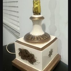 Beautiful Antique Vintage Ceramic Table Lamp