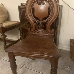 1800 Hundred Era Primitive Chair, Walnut