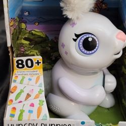 Zoomer Hungry Bunnies  White  New