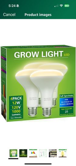 4 Pack Of Grow Lights
