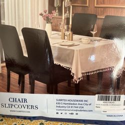2 Set Of Dining Chairs Slip Cover Brand New