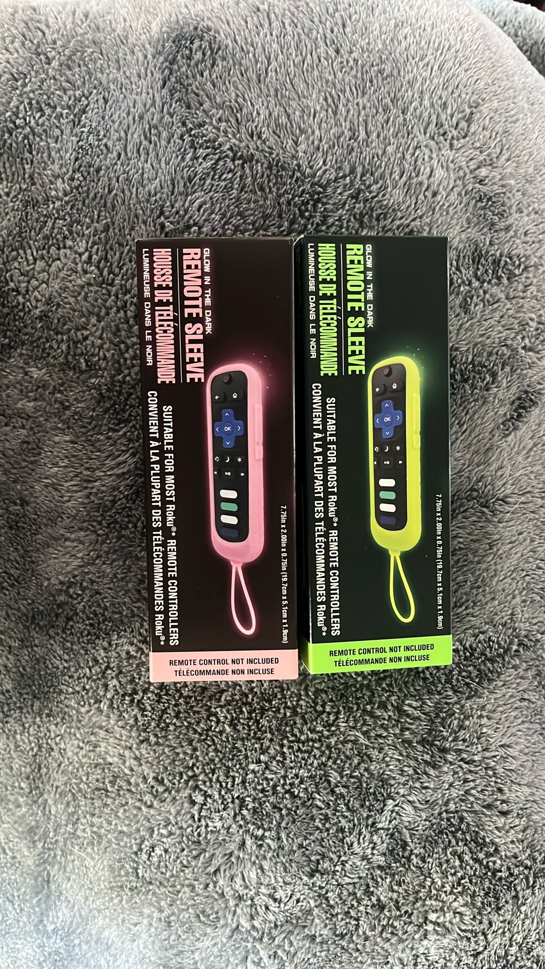 Roku Remote Silicone Sleeve Pink Or Green