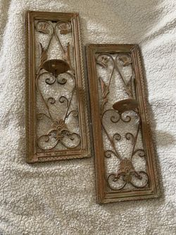 Metal Wall sconces—20” x 7-1/2”