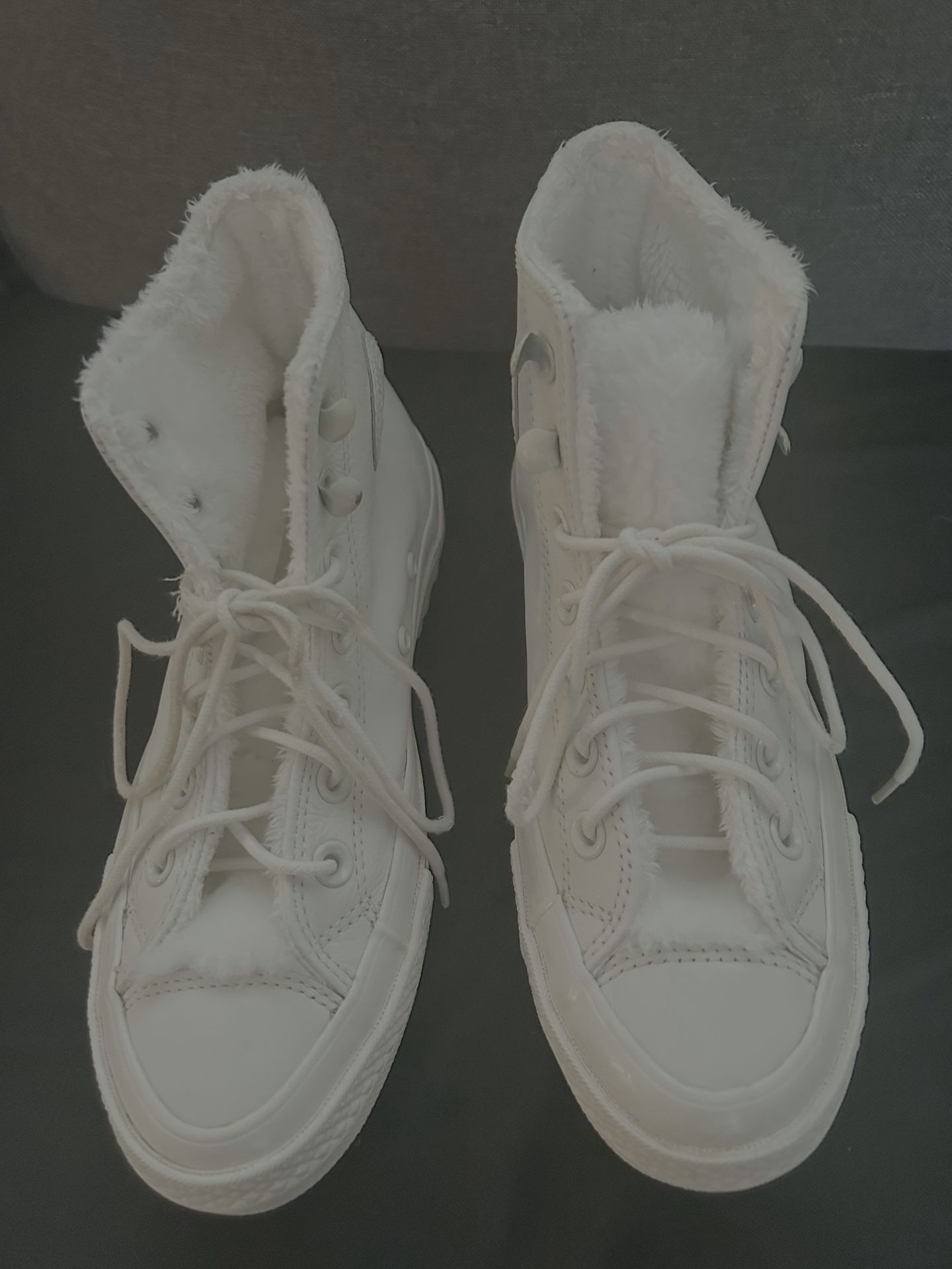 Fur Lined Converse Hi Tops Size 5