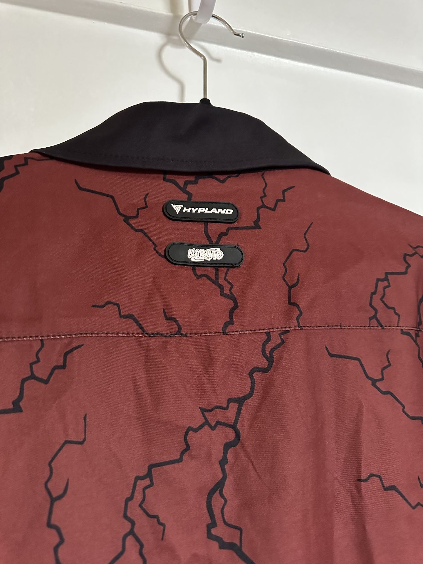 Hypland Anime Naruto Button Down Collared Shirt Large