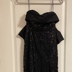 Fashion Nova Small Black Sequin Dress, 53 Inch Length