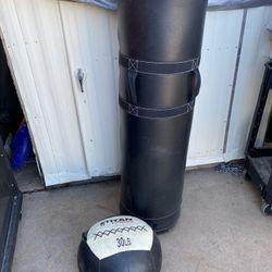 Universal Athelete Held Sparring Punching Bag + Weight Ball Titan Fitness 30 LBS