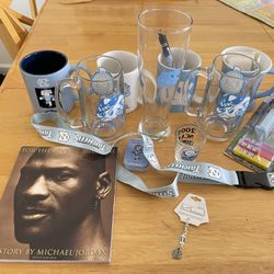 FS: UNC Tar Heel Championship Glasses Coffee Cups Micheal Jordan Others