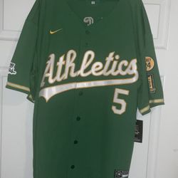 Jacob Wilson Oakland Sacramento Las Vegas Athletics 2026 - 2027 MLB Elite Vapor Stitched Jersey Rickey Henderson Patch Adult Mens Size XXXL New 
