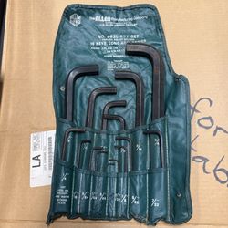 ALLEN 663-L 15 Piece Hex Key Set 84663 Made In USA, 5/64–3/4”
