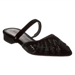 Tory Burch Velvet Slippers Women's 8