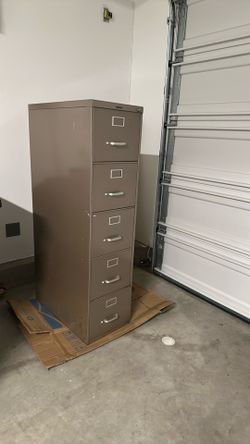 5-drawer vertical metal filing cabinet
