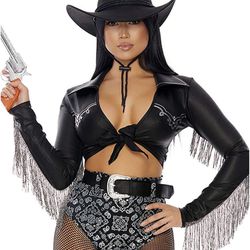 womens 3pc. Sexy Cowgirl Costume