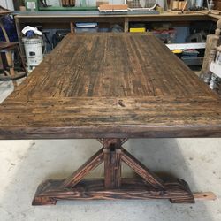 Custom Built 10’ Oak Table