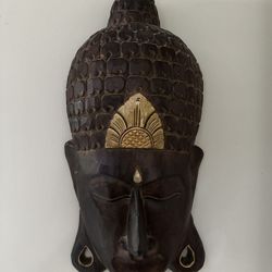 Bali style Wooden Buddha Head Decor
