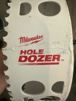 2 Count - Milwaukee 6 in. Hole Dozer Bi-Metal Hole Saw with 3/8 in. Arbor and Pilot Bit