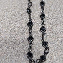 Another silver n black vintage necklace
