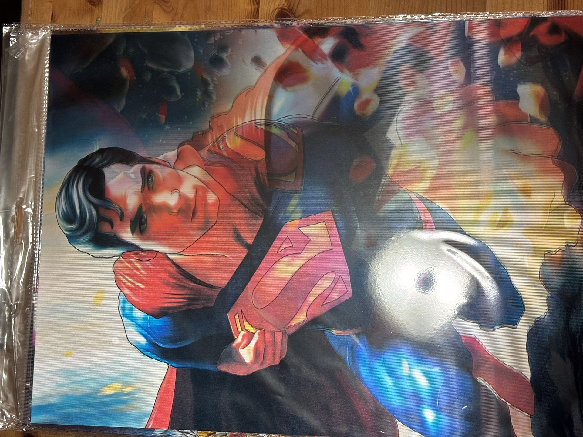 Super Man 3D Poster Large New