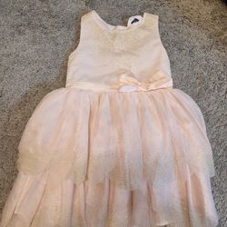 Girls Pink And Gold Dress Size XS