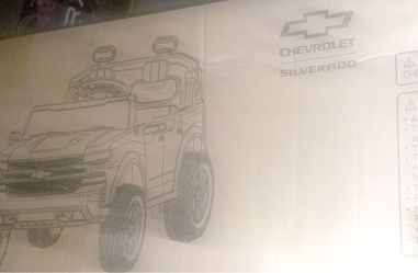 NEW IN BOX 24V 2-Seater Chevy Silverado Ride-On Truck, Remote, Bluetooth