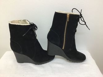 MICHAEL KORS Rory boots new suede black size 8,5