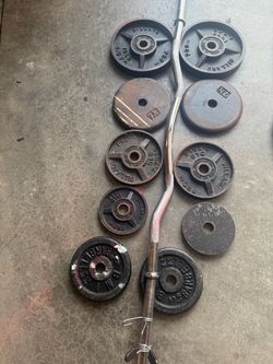 Curl bar weights