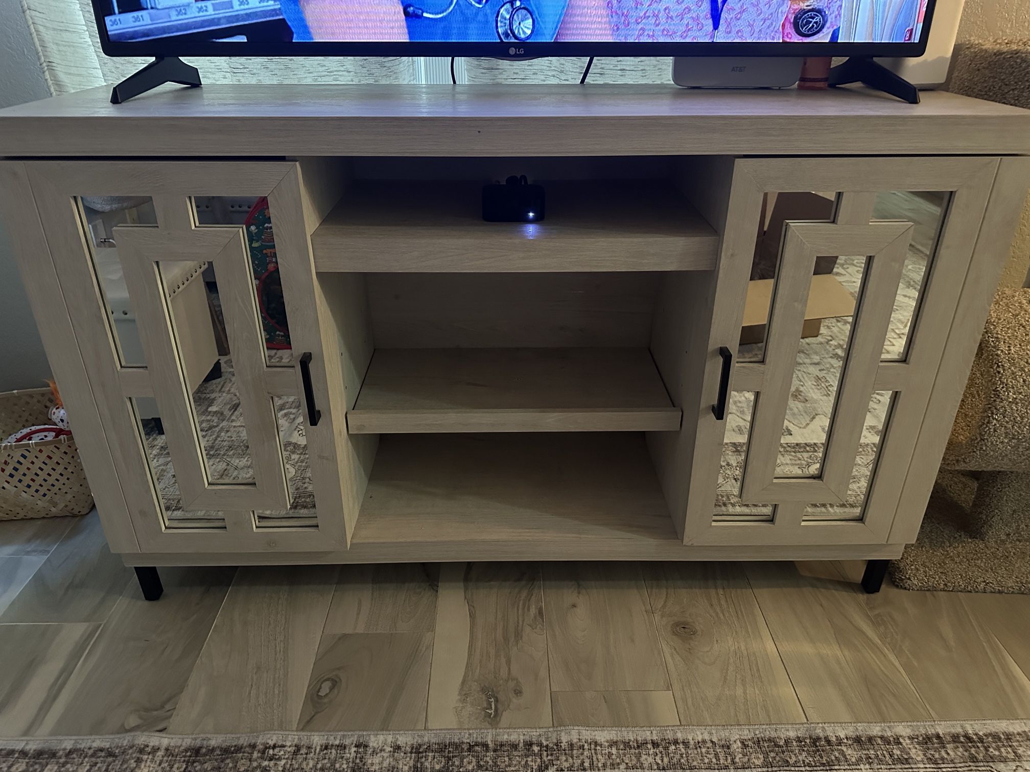Tv stand With Glass Doors