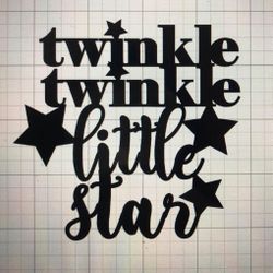 Twinkle Twinkle little star cake topper