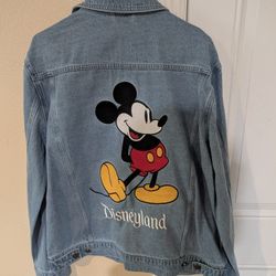 Disneyland Embroidered Jean Jacket M