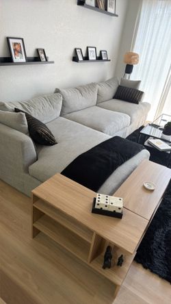 Sofa loveseat in grey
