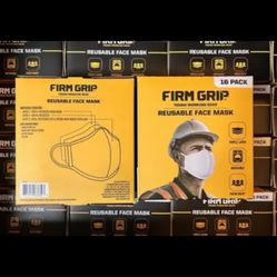 Case of 25 Firm Grip Reusable Face Masks 16 Pack (400 Total Masks)  - New