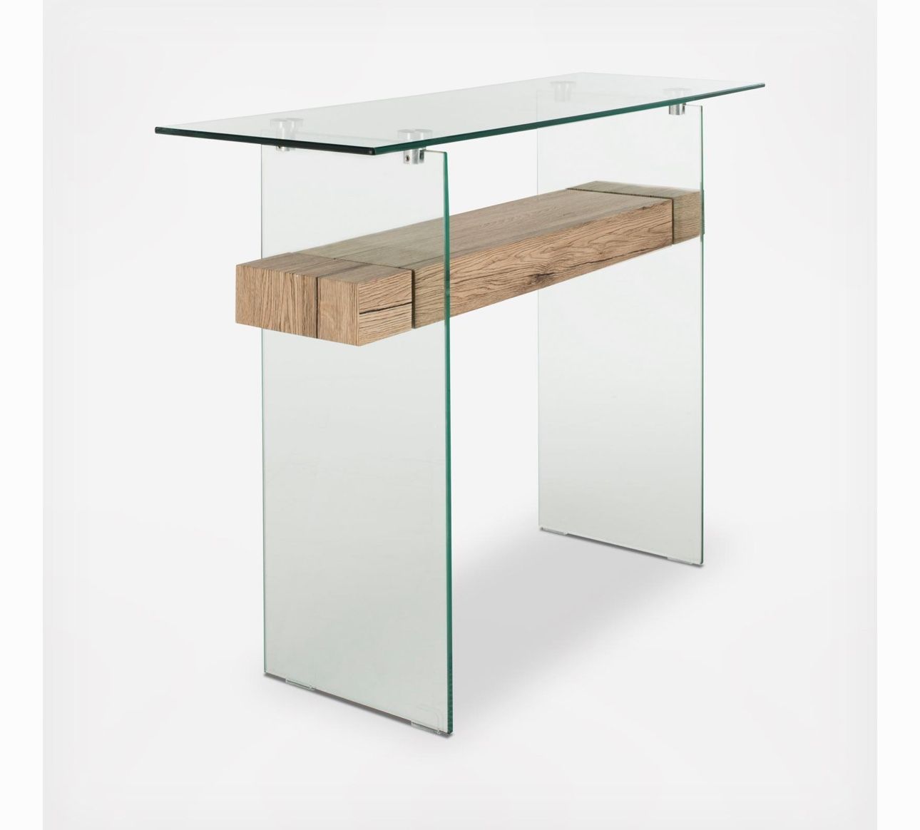 West Elm Glass/wood Entry Table & Coffee Table