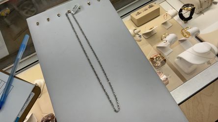 10k White Gold Rope Chain 