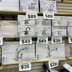 💥 KOHLER CLEARANCE! Kitchen & Bath Faucets $29+!