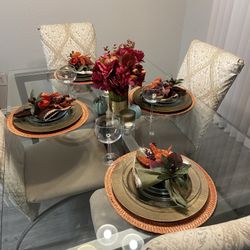 Glass Table  Set