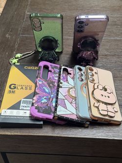 Samsung Galaxy S24+ Phones Cases With Tempered glass screen protector