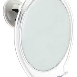 Fogless Shower Mirror with Power Locking Suction Cup, Built-in Razor Hook