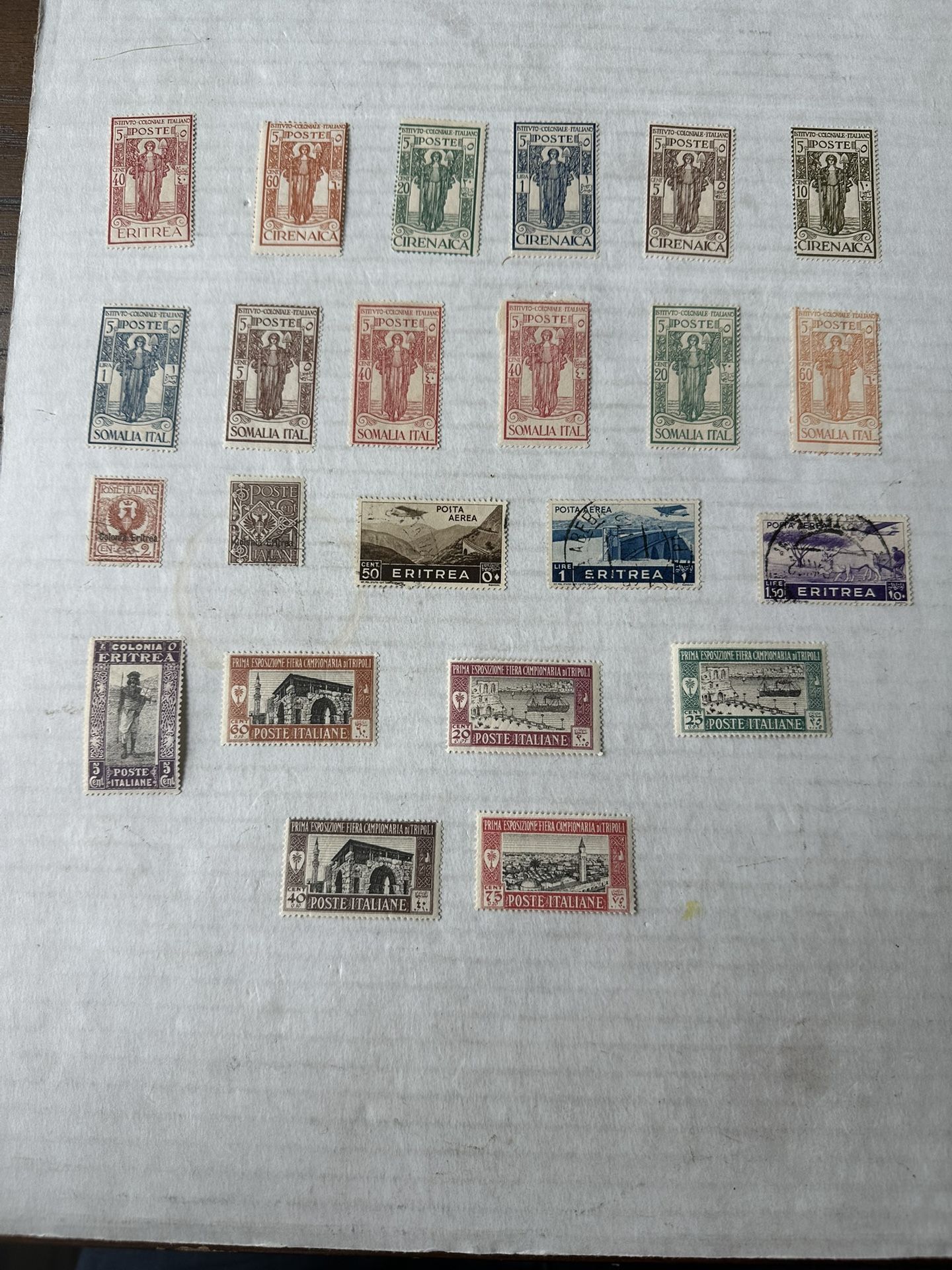 African Colonies Under Italian Occupation Group Of 23 Stamps