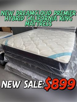 NEW DREAMCLOUD PREMIER HYBRID CALIFORNIA KING MATTRESS