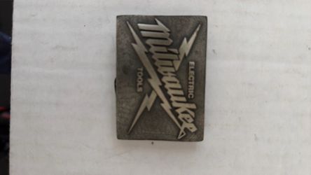 Vintage Milwaukee Electric Tool belt buckle - Made In USA