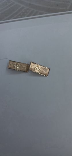 10k 100 bill earrings