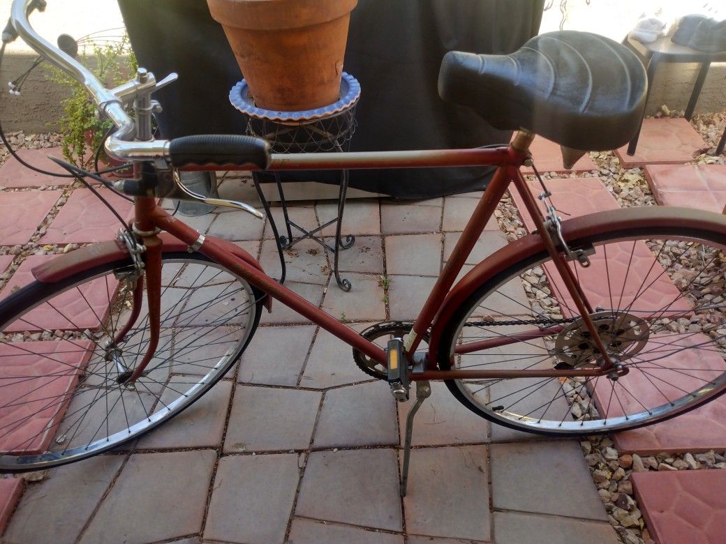 Vintage Raleigh Sprite 5 Speed Bicycle