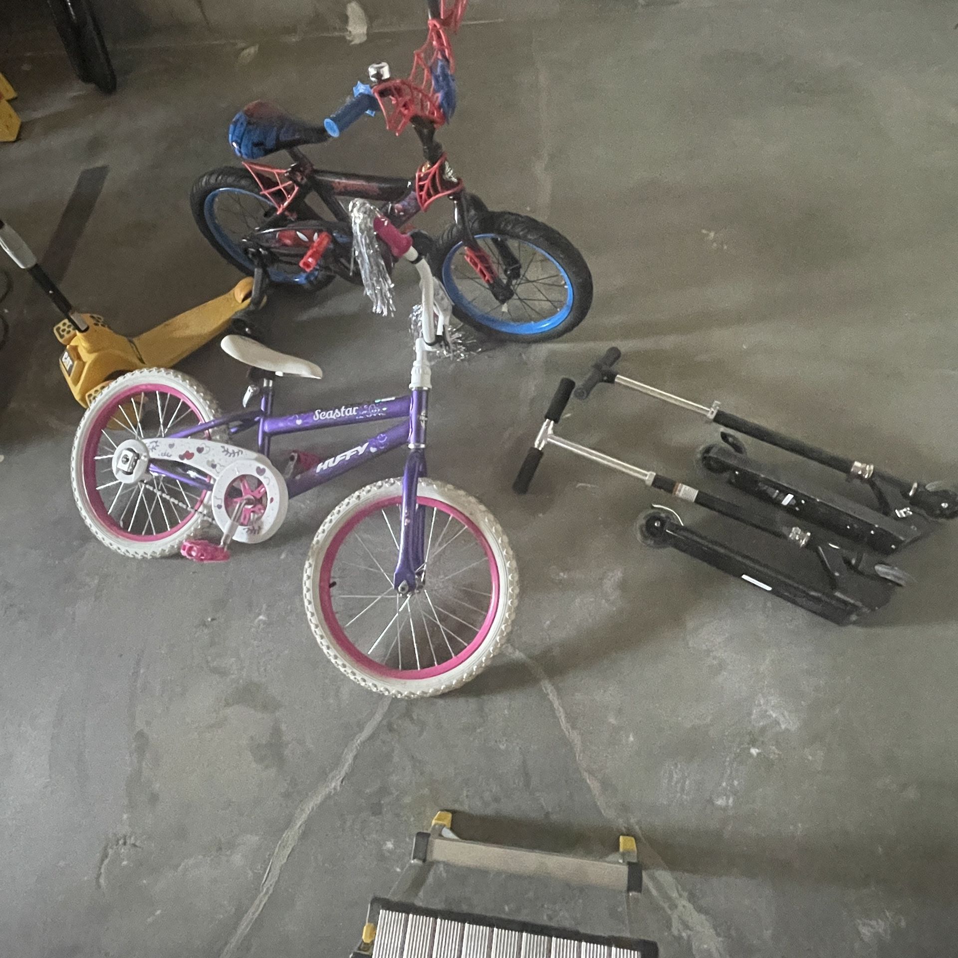 5 Kids Riding Toys - Like New Bicycles And Scooters (all 5 For $150)